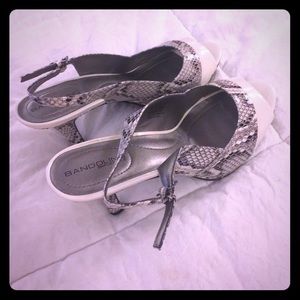 Bandolino Snake Print heels