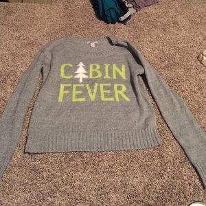 Gray "Cabin Fever" sweater