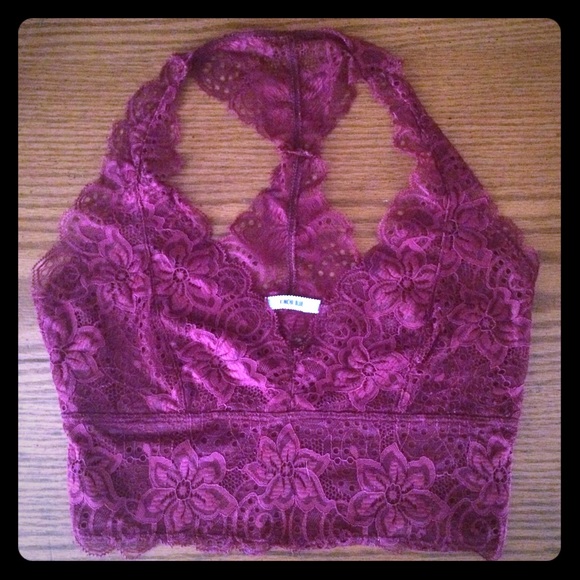 Urban Outfitters Burgundy Bralette