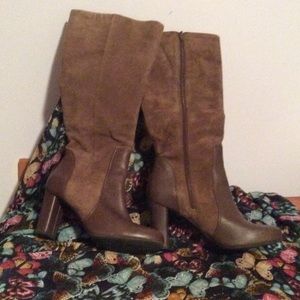 Clarks brown leather boots