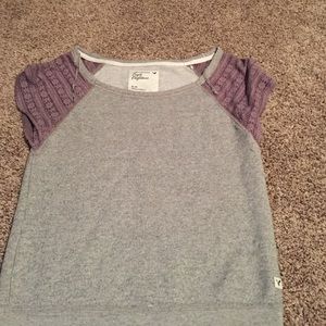 American Eagle lace sleeve sweater shirt