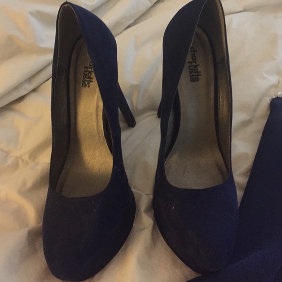 Blue dress & matching shoes - Picture 2 of 4