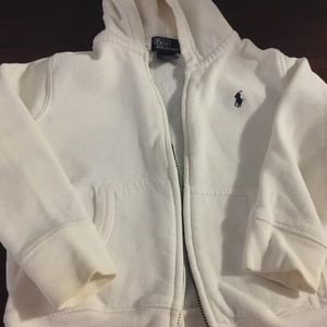 Cream Polo Ralph Lauren kids hoodie, 4T