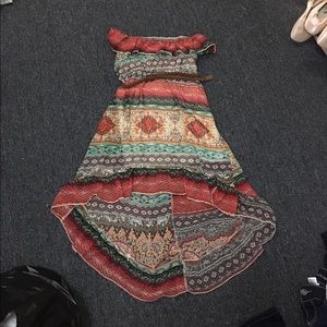 Strapless summer dress