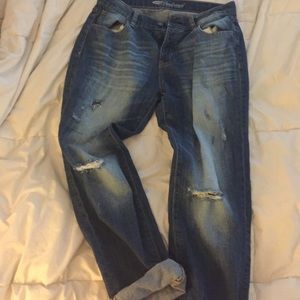 Boyfriend denim Capri jeans