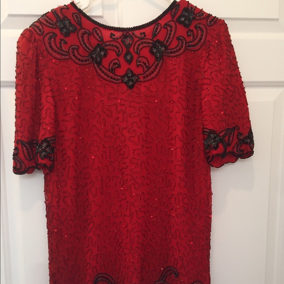 Vintage Beaded Mini Dress / Tunic - Picture 1 of 4