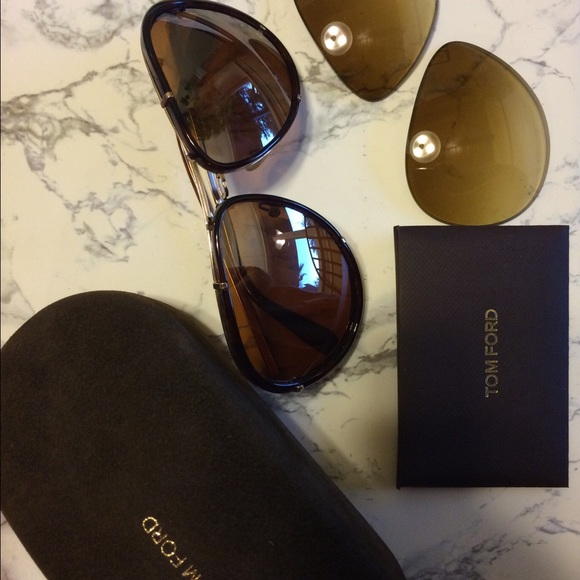 TOM FORD Cyrille Aviator Sunglasses [polarized]