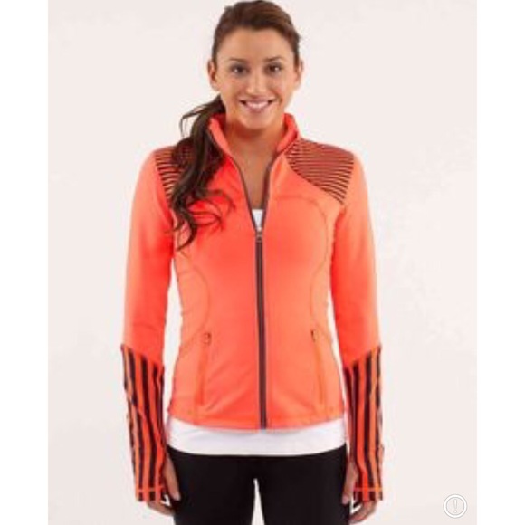 lululemon athletica Jackets & Blazers - Lululemon Forme Jacket || Coral & Striped