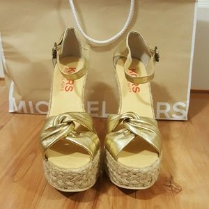 Michael Kors espadrille  wedges size 8 1/2