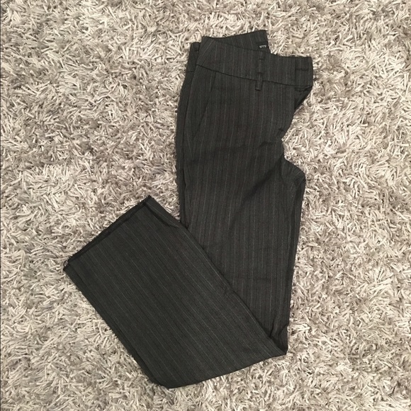 LAST CALL. Pinstripe/herringbone Zara wide pants.