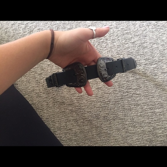 Urban Outfitters Black Belt with Buckle