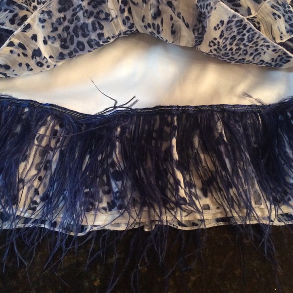 Girls ruffled feather skirt, - Picture 4 of 4