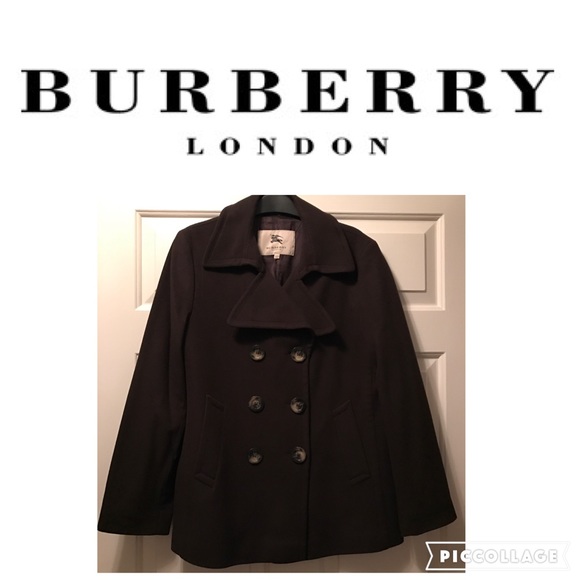 Burberry Jackets & Blazers - Burberry Chocolate Brown Peacoat