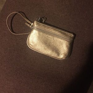 Gold Liz Claiborne wristlet