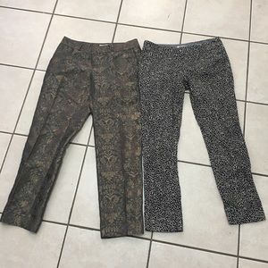 Bundle of 2 Banana Republic Cropped Pants Size 00P