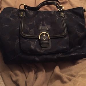 Navy blue coach bag...