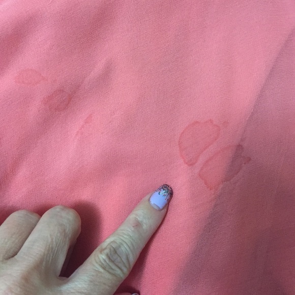 Stunning Silk  chiffon salmon dress ! 🌸 - Picture 3 of 4