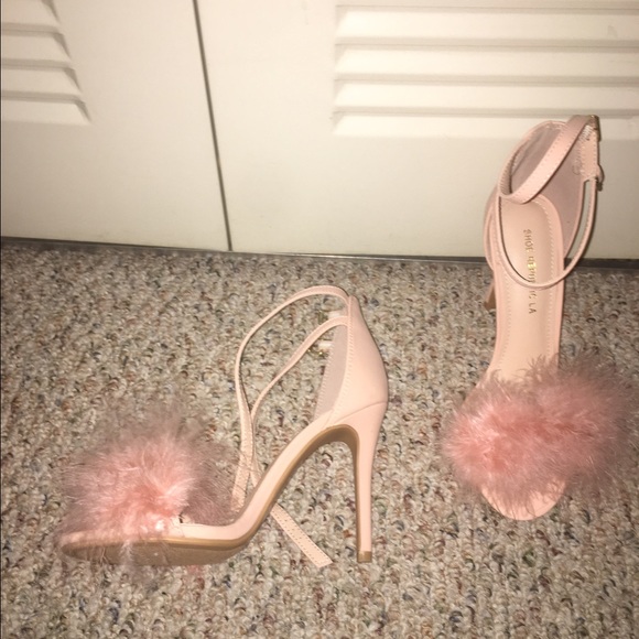 Fur heel sandals - Picture 3 of 3