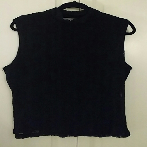 Black Kate Hill lace tank XL