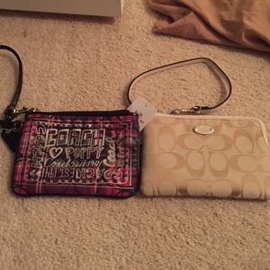Coach wristlets