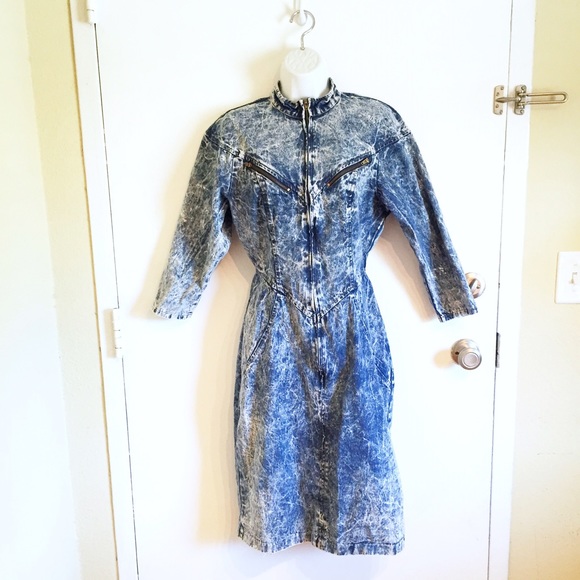 washed denim dress