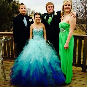 Blue prom dress
