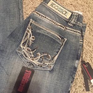 Women's Rock & Roll Cowgirl Jeans Sz 27 x 32 NEW