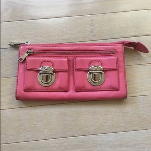 Marc Jacobs pink clutch/wallet