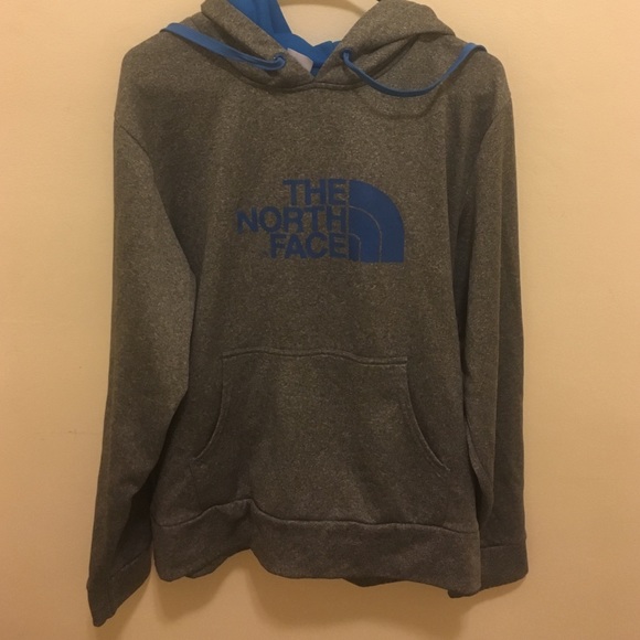 Grey North face hoodie