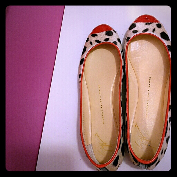 Giuzeppe Zanotti animal print pony hair  flats