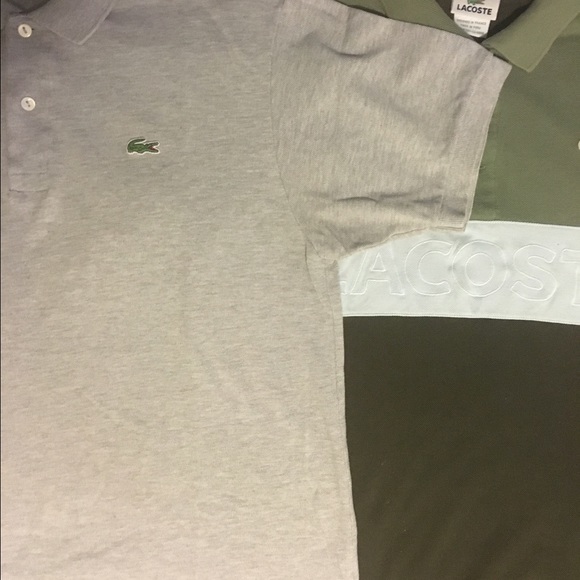 Lacoste polo shirts bundle.