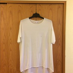 Lularoe Irma tunic white XL and Sarah gray Large.