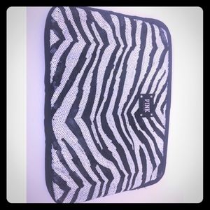 PINK Sequined Zebra Laptop Case