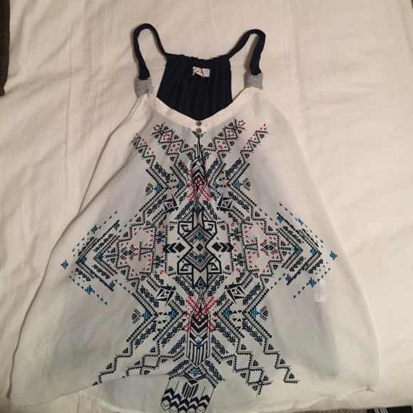 Aztec design tank top