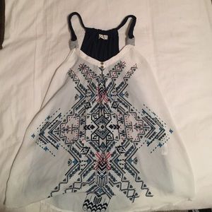 Aztec design tank top