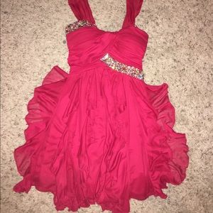 Glitzy Red Party Dress