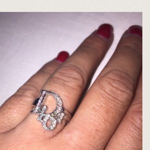 Dior authentic ring with pink