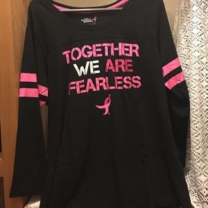 Fearless Pink Ribbon Top