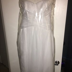 Short knee length wedding dress!