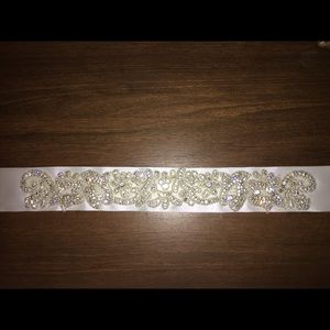 Wedding dress sash