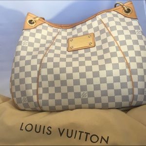 Authentic Louis Vuitton Damier Azur Galliera Bag