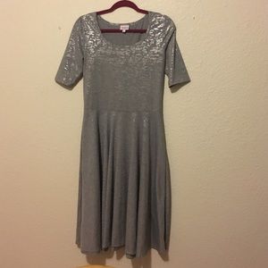 Silver LuLaRoe Nicole Dress
