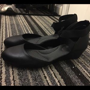 Black wedges.