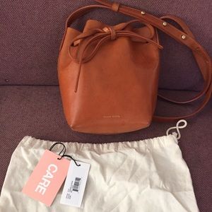 Mansur Gavriel Mini Mini Camello/Raw Auth