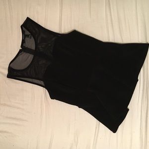 Black peplum top 💋