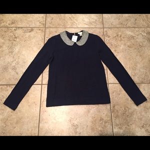 J CREW FACTORY COLLARED SWEATER SIZE XXS