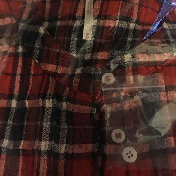 NWOT Free People Kansas City plaid shirt - Picture 3 of 4