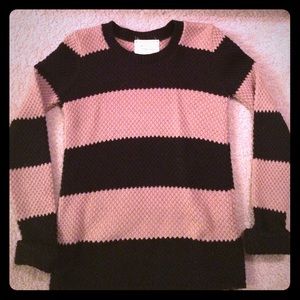warm knit stripped sweater