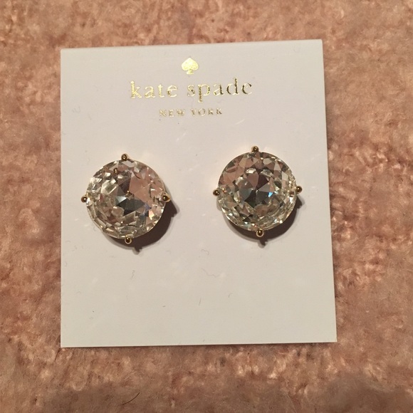 Kate spade clear stud earrings (diamond)