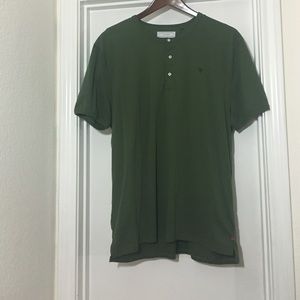 Five Four Army Green Shirt with Buttons
